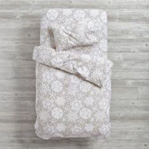 Land of Nod flannel crib bedding